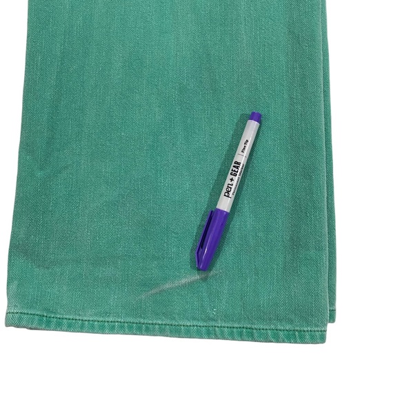 True Religion Buddha USA Men Green Jeans Sz 42 x34 Button Fly Denim 100% Cotton - Picture 15 of 16